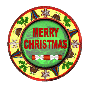 Spinning Merry Christmas animated gif