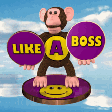 Monkey like a boss do it well free gifs